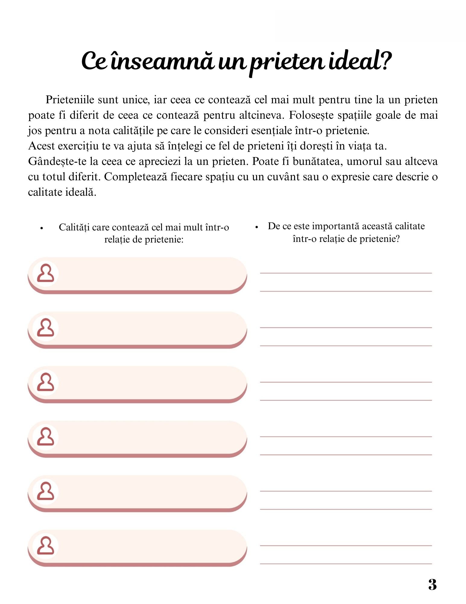 Jurnalul Prieteniei - Pasi Simpli Pentru A Lega Prietenii / Socializare Si Dezvoltare