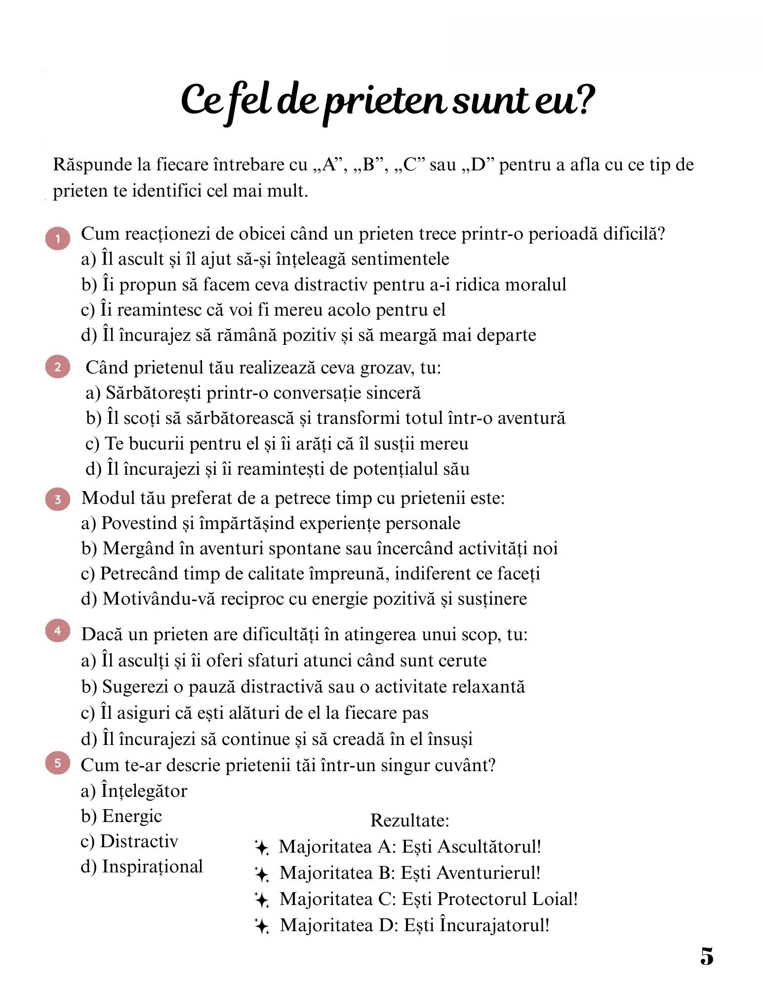 Jurnalul Prieteniei - Pasi Simpli Pentru A Lega Prietenii / Socializare Si Dezvoltare