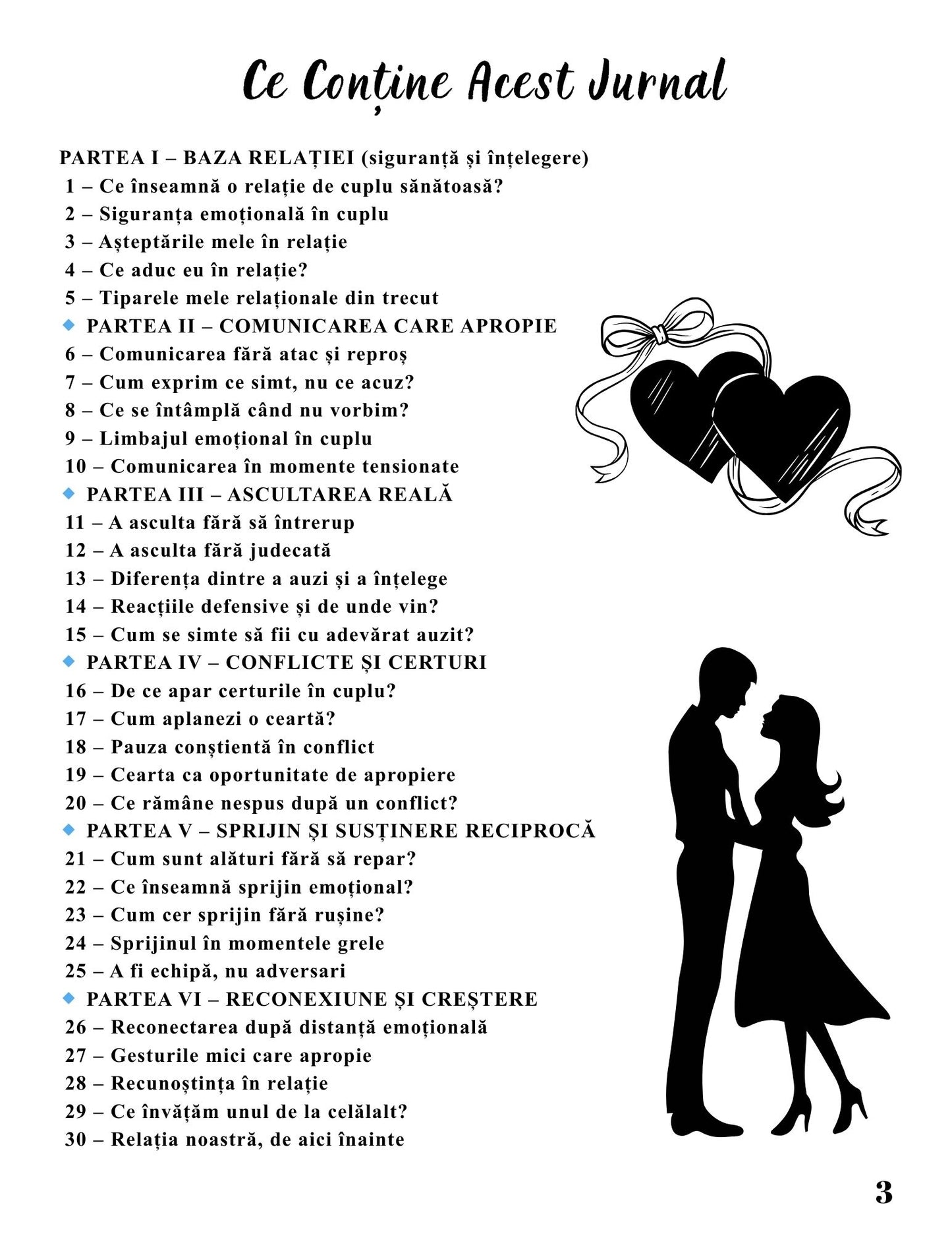 Jurnalul Relatiei de Cuplu - Cum Construim O Relatie Sigura si Sanatoasa / Ghid Practic / Echilibru Emotional / Autocunoastere / Claritate Mentala / Dezvoltare Personala