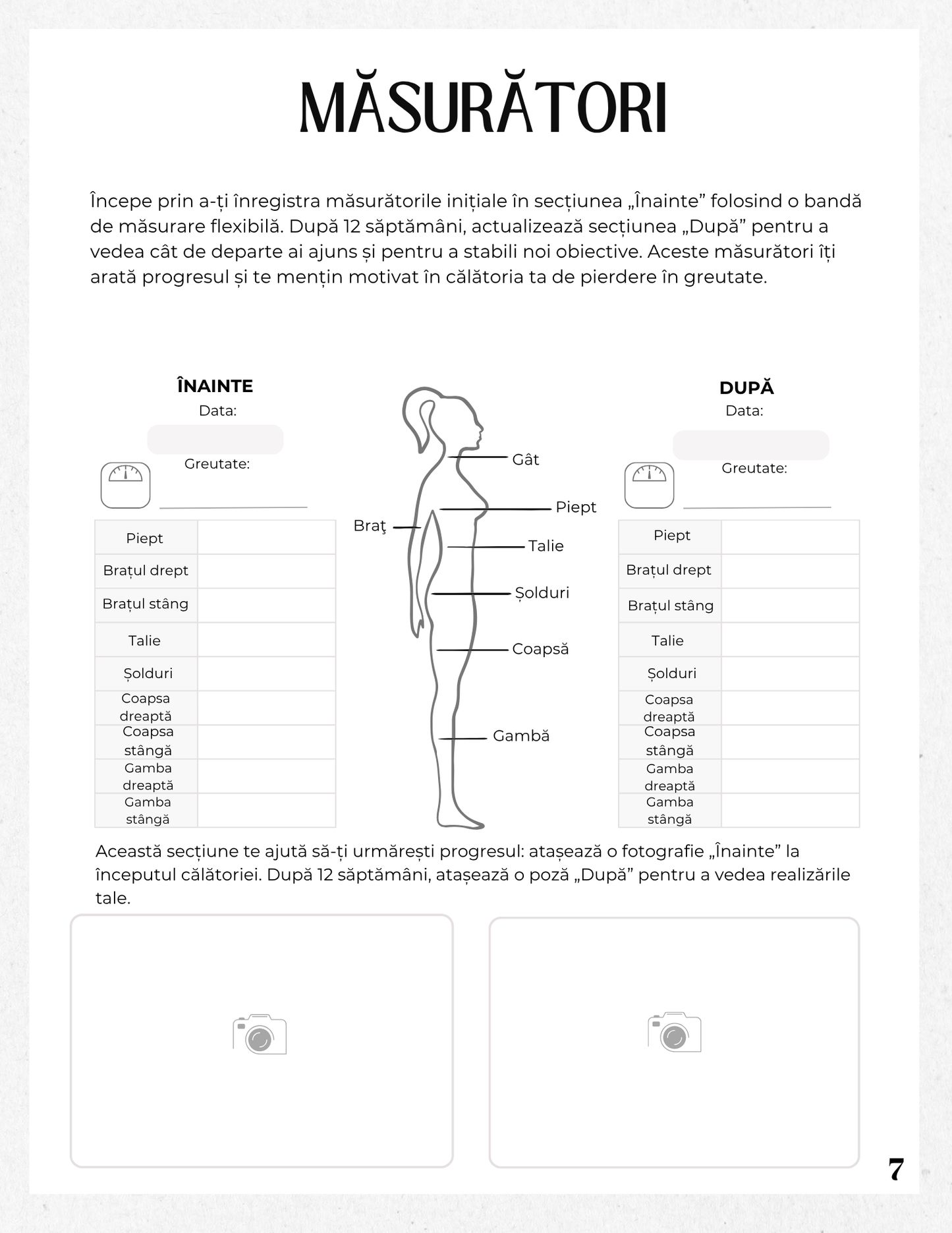 Jurnalul Sanatatii Mele - Planul Unei Alimentatii Sanatoase Pentru Pierderea In Greutate / Plan de Exercitii / Plan de Antrenament / Plan de Alergare / Lista Cumparaturi Alimente Sanatoase / Obiceiuri Sanatoase