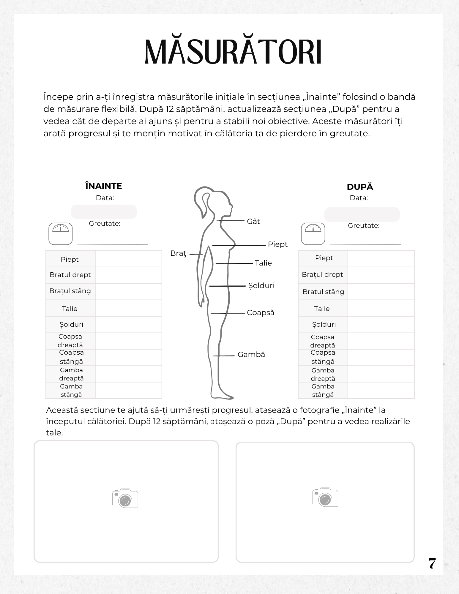 Jurnalul Sanatatii Mele - Planul Unei Alimentatii Sanatoase Pentru Pierderea In Greutate / Plan de Exercitii / Plan de Antrenament / Plan de Alergare / Lista Cumparaturi Alimente Sanatoase / Obiceiuri Sanatoase