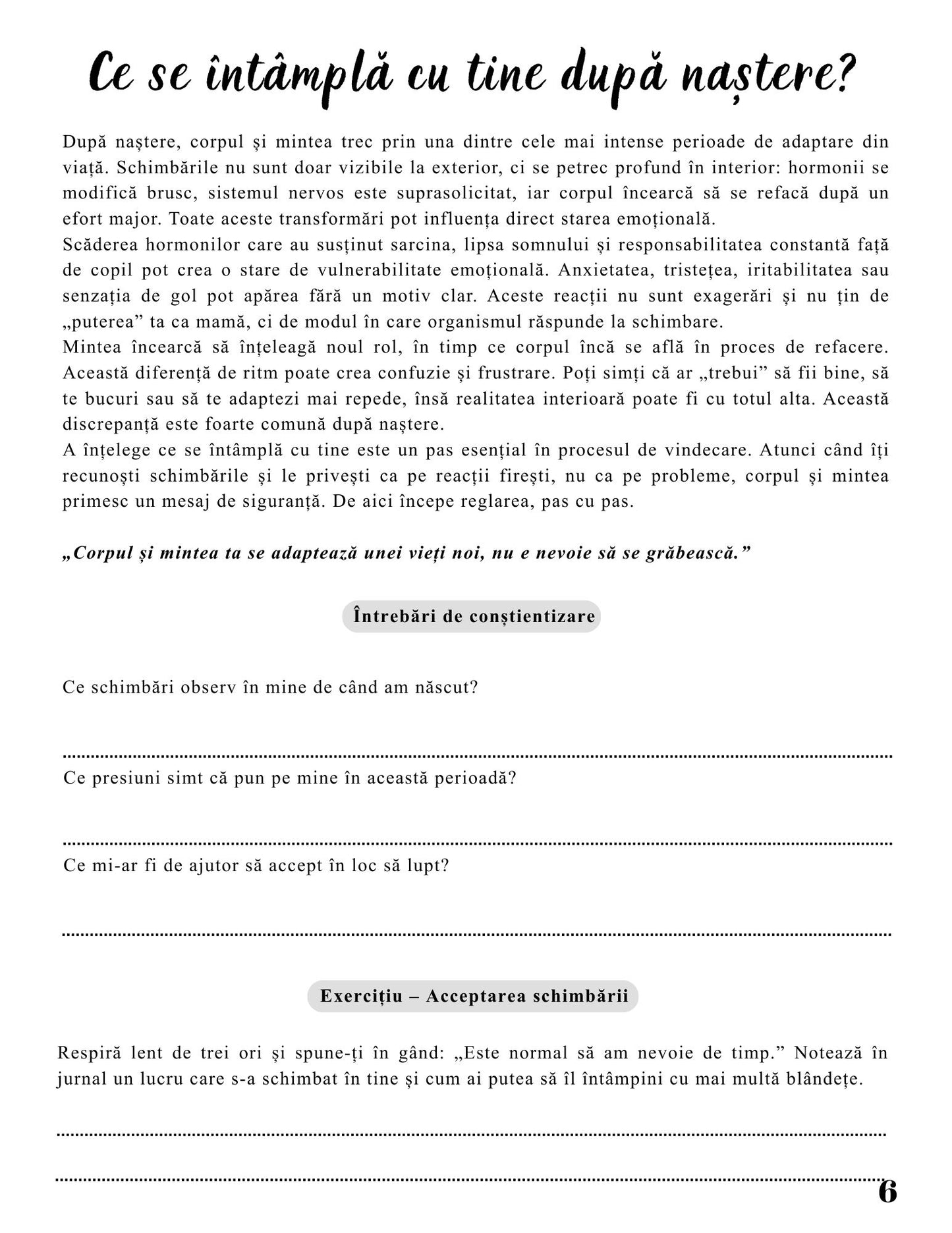 Jurnalul Vindecarii Mele - Anxietatea Postnatala - Mama Care Se Reface / Ghid Practic / Echilibru Emotional / Autocunoastere / Claritate Mentala / Dezvoltare Personala 