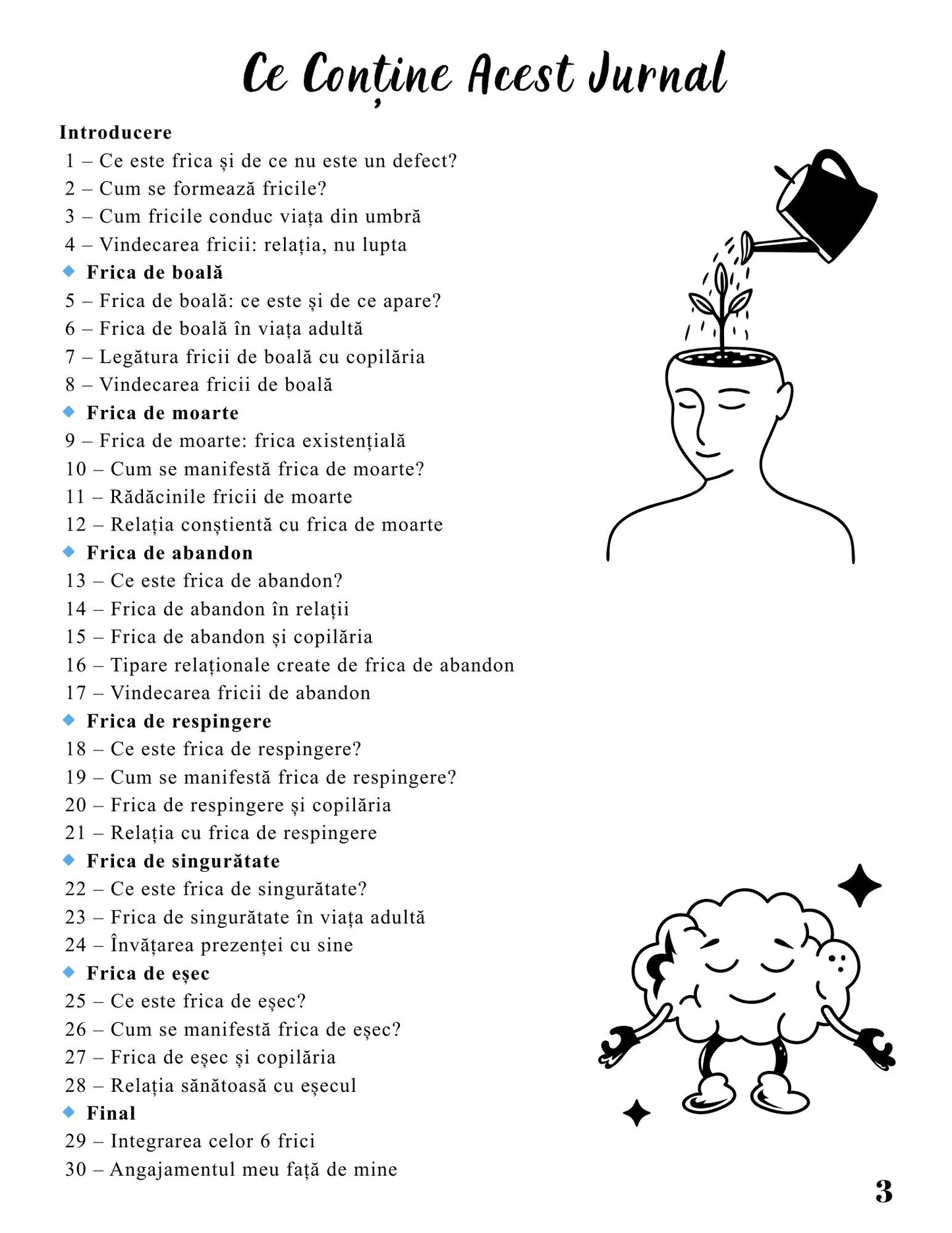 Jurnalul Vindecarii Mele - Cele 6 Frici Fundamentale, Intelese si Vindecate / Ghid Practic / Echilibru Emotional / Autocunoastere / Claritate Mentala / Dezvoltare Personala