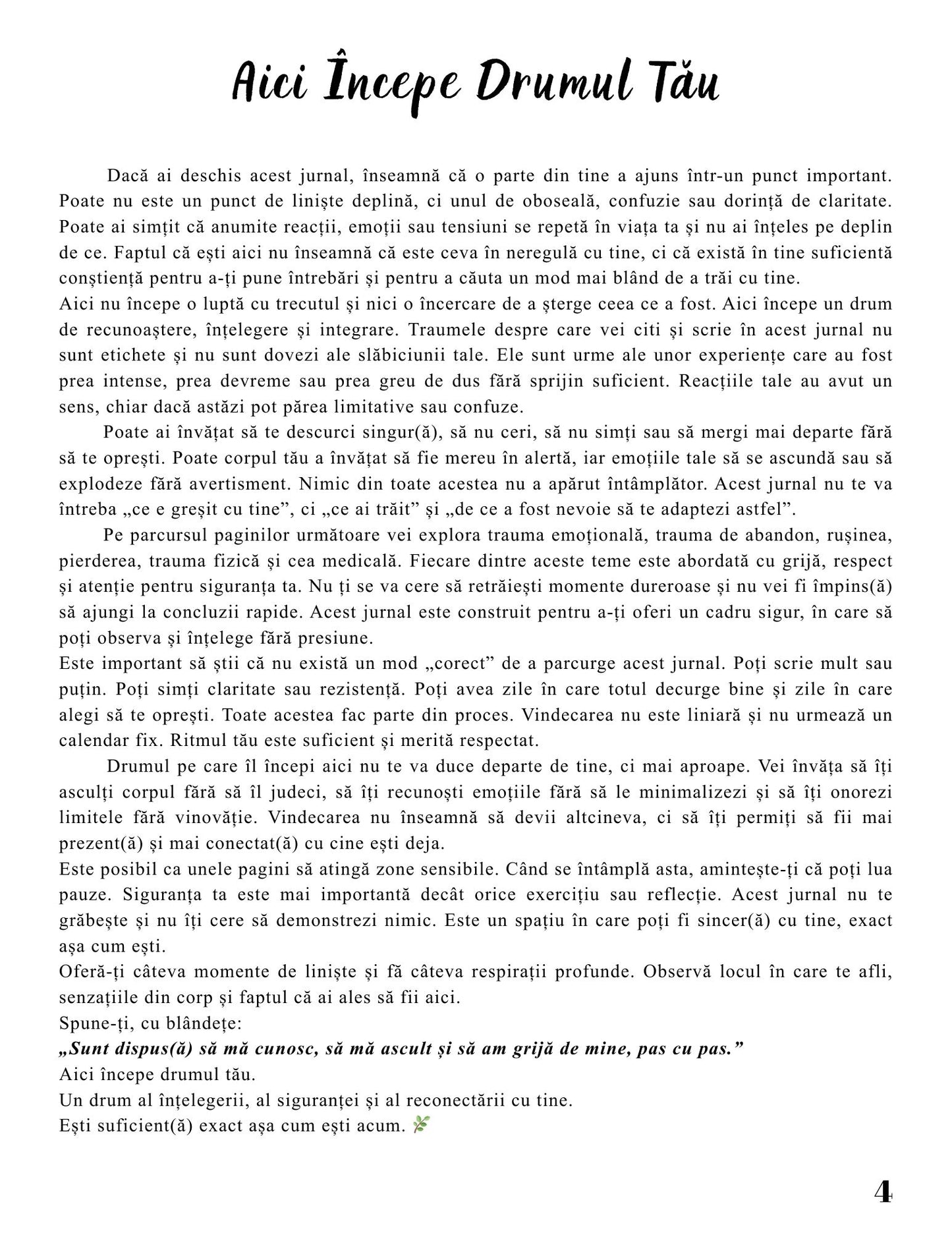 Jurnalul Vindecarii Mele - Cele 6 Traume Care Ne Modeleaza Viata / Ghid Practic / Echilibru Emotional / Autocunoastere / Claritate Mentala / Dezvoltare Personala