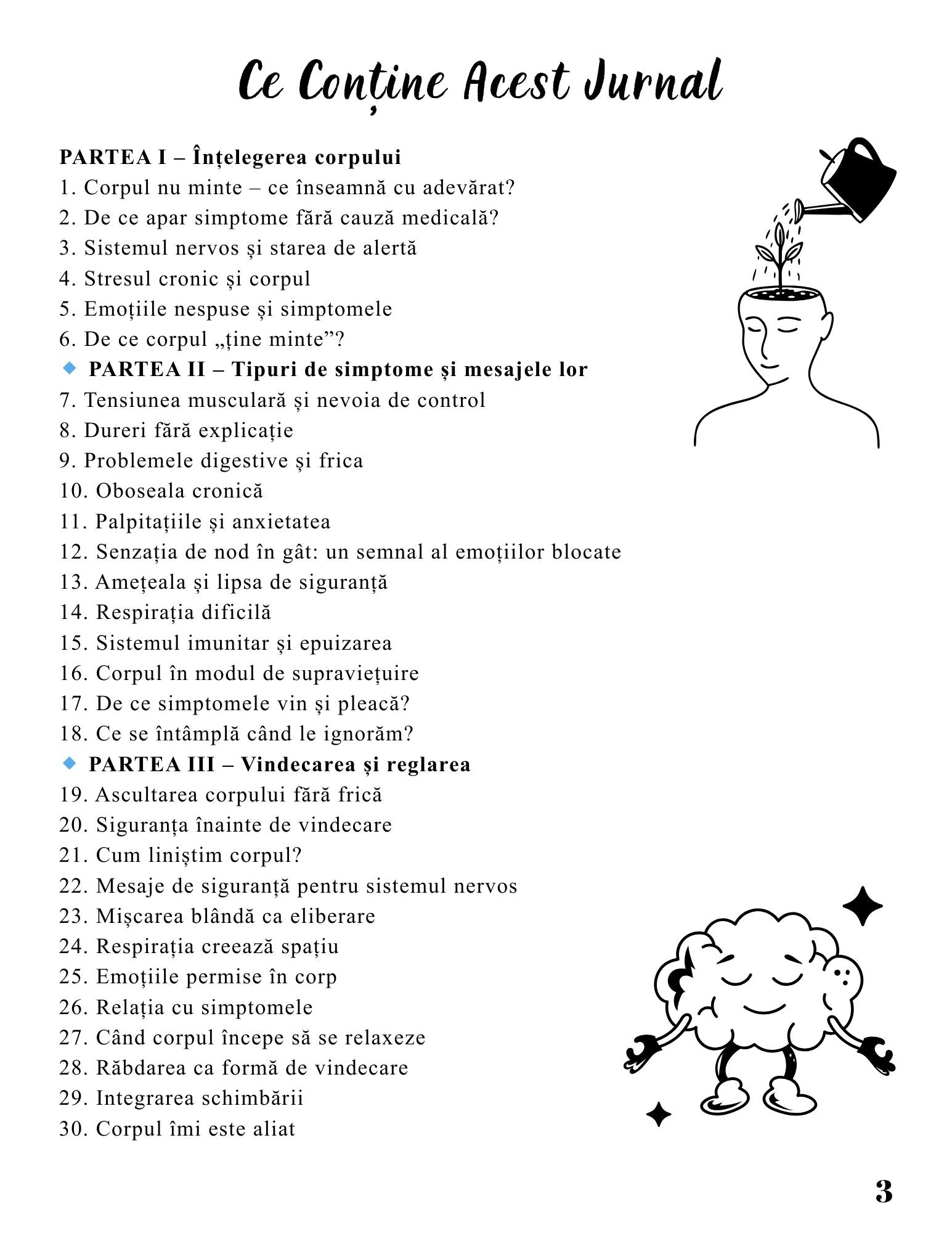 Jurnalul Vindecarii Mele - Corpul Nu Minte - Simtomele Fizice Pot Fi Intelese Si Vindecate / Ghid Practic / Echilibru Emotional / Autocunoastere / Claritate Mentala / Dezvoltare Personala / Carte Digitala / Ebook