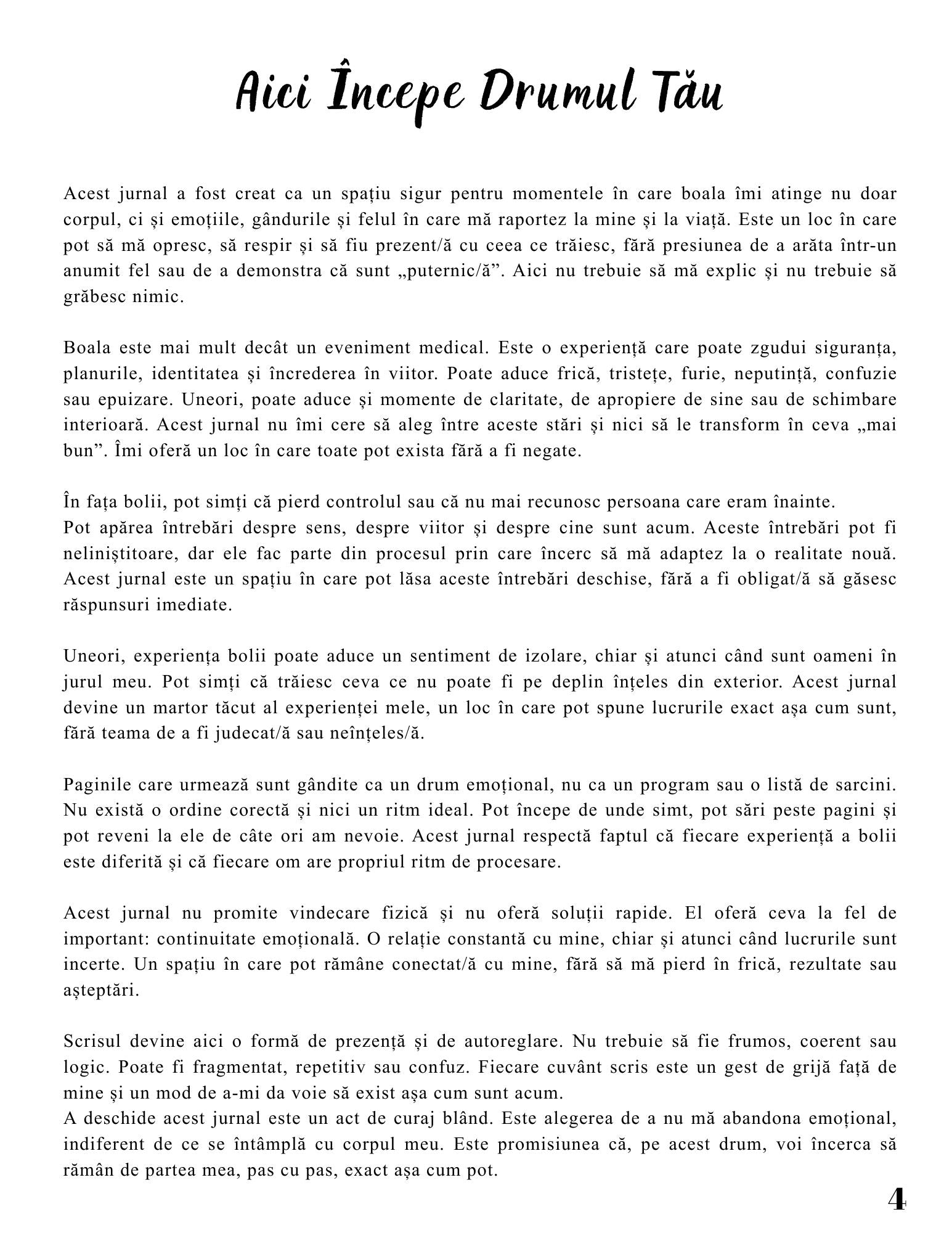 Jurnalul Vindecarii Mele - Cum Trec Emotional Peste Orice Boala / Ghid Practic / Echilibru Emotional / Autocunoastere / Claritate Mentala / Dezvoltare Personala