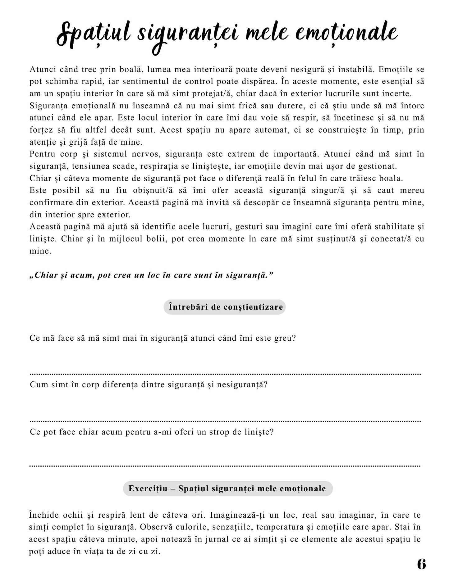 Jurnalul Vindecarii Mele - Cum Trec Emotional Peste Orice Boala / Ghid Practic / Echilibru Emotional / Autocunoastere / Claritate Mentala / Dezvoltare Personala