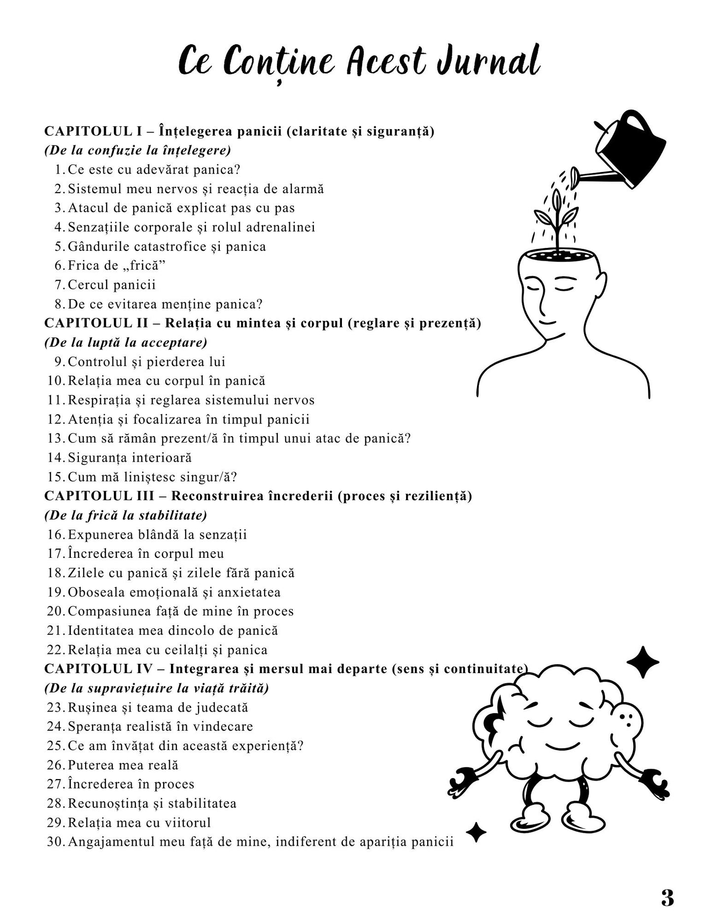 Jurnalul Vindecarii Mele - Tulburare de Panica / Ghid Practic / Echilibru Emotional / Autocunoastere / Claritate Mentala / Dezvoltare Personala 