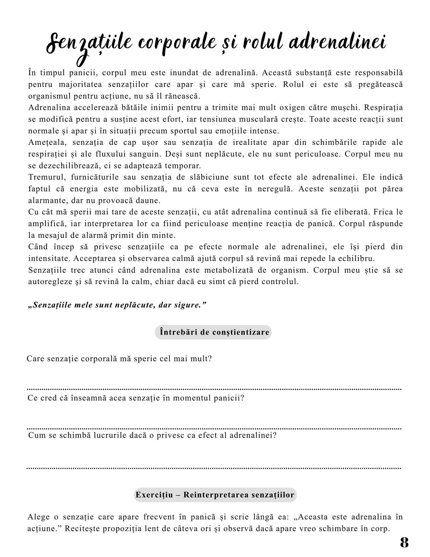 Jurnalul Vindecarii Mele - Tulburare de Panica / Ghid Practic / Echilibru Emotional / Autocunoastere / Claritate Mentala / Dezvoltare Personala 