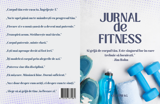 Jurnalul de Fitness - Ai Grija De Corpul Tau / Sfaturi de Motivatie Si Obiective Zilnice de Antrenament Pentru un Stil de Viata Activa Si Sanatoasa