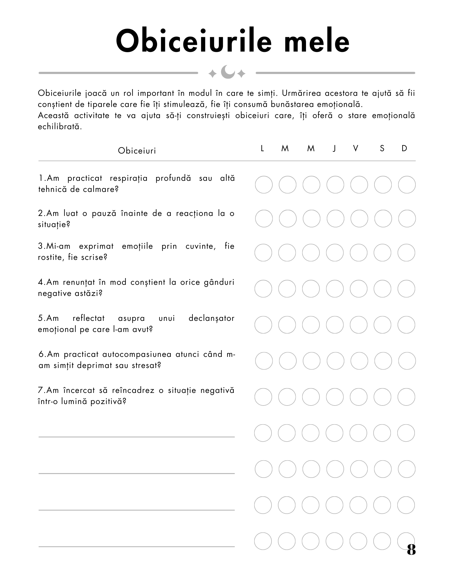 Jurnalul de Gestionare a Emotiilor - Descopera Puterea de a-ti Intelege si Gestiona Emotiile / Exercitii Zilnice si Reflectii Profunde / Creeaza O Versiune Mai Buna a Ta / Claritate si Liniste