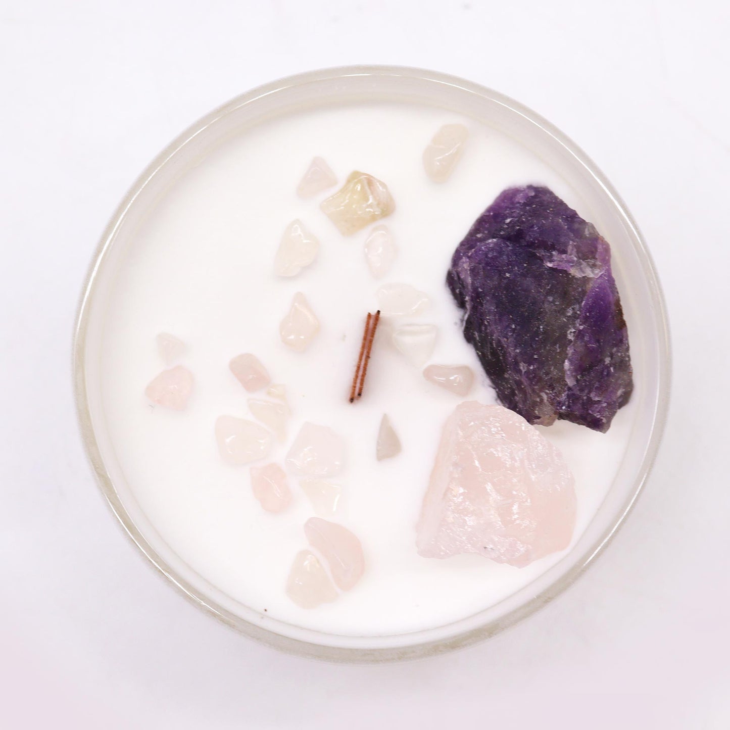 Lumanare cu Cristale - Chakra Al Treilea Ochi
