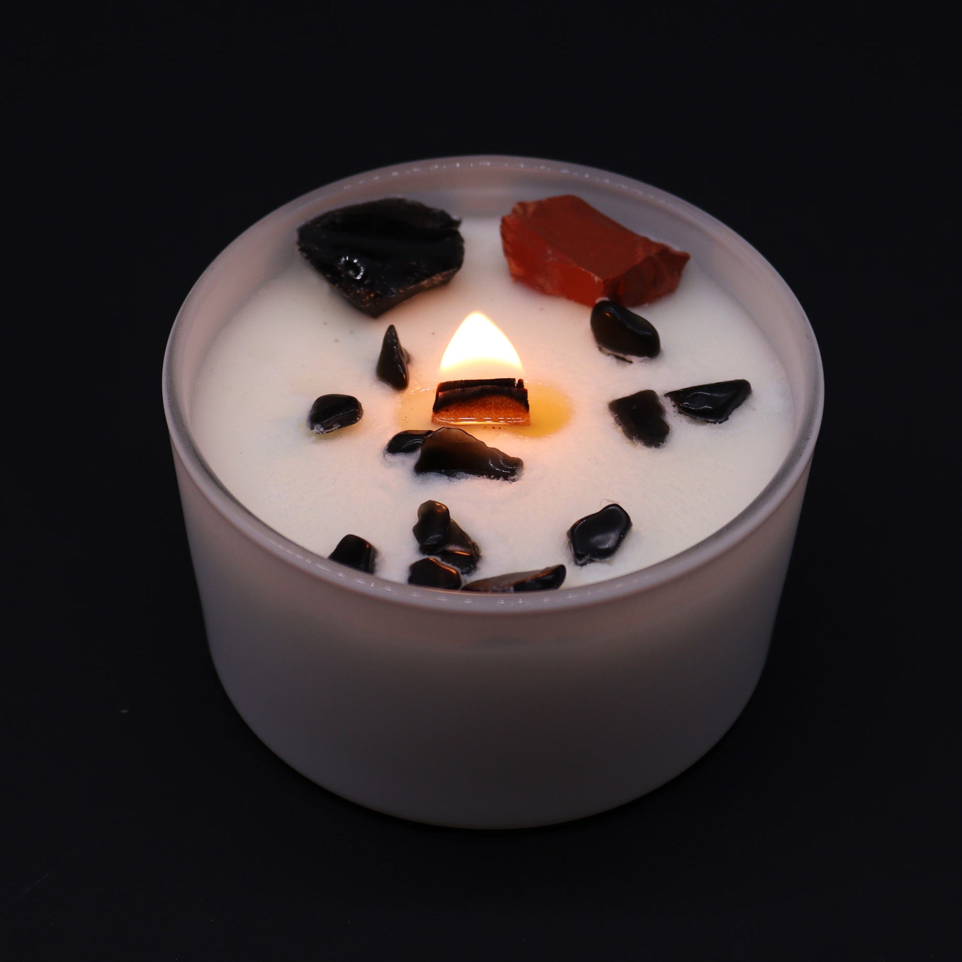 Lumanare cu Cristale - Chakra Radacina