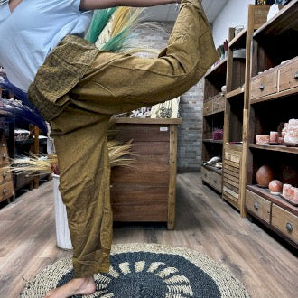 Pantaloni Yoga - Verde Kaki