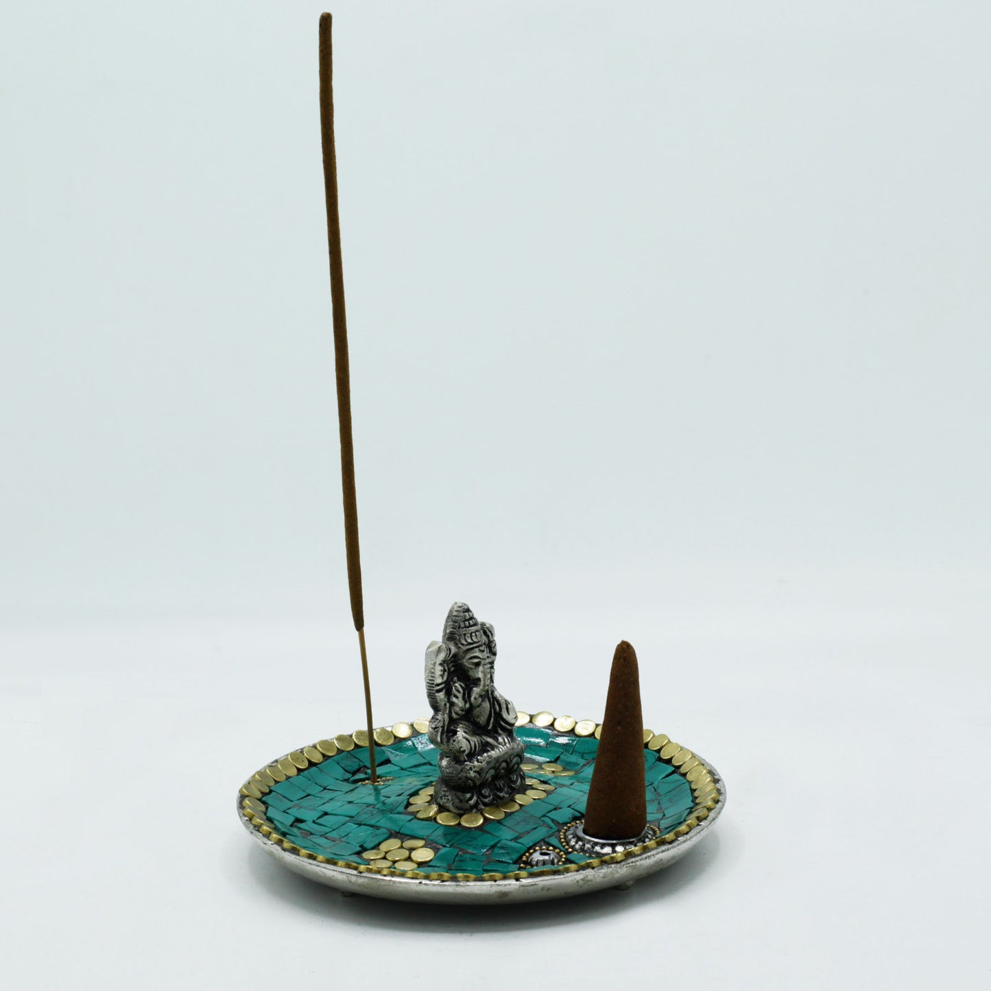 Placa Ganesha Tibetana pentru Con si Suport pentru Betisoare