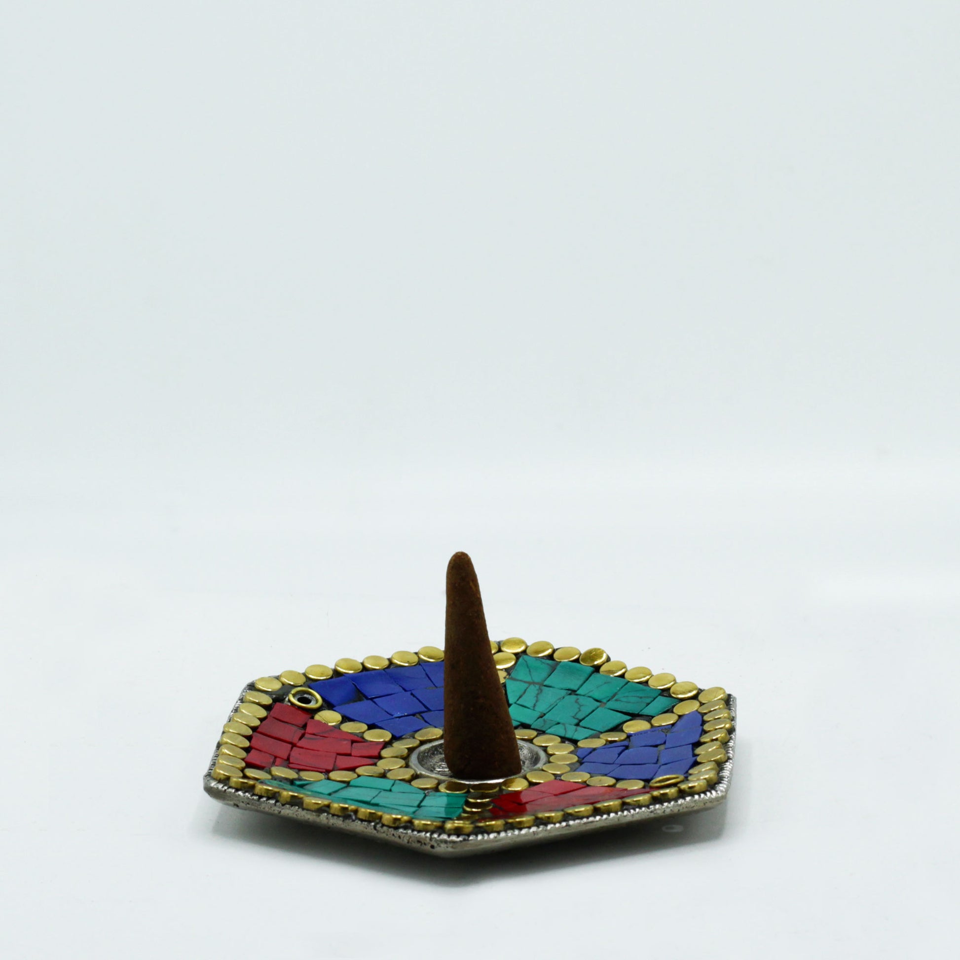 Placa Hexagonala Tibetana pentru Con si Suport pentru Betisoare 