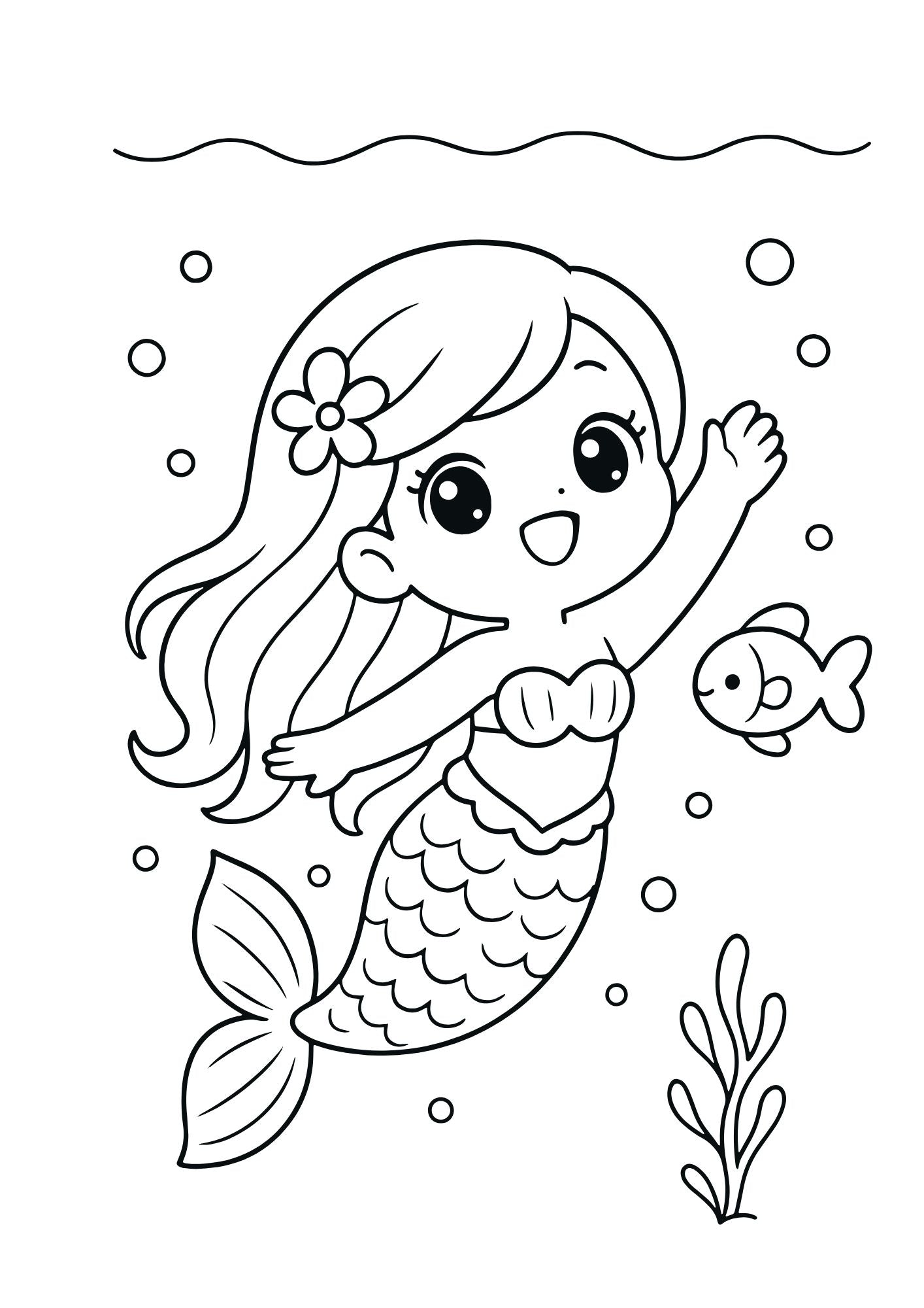 Printesa Apelor Fermecate - O Carte De Colorat Plina Cu Magie Si Aventura / Activitati Educative Pentru Copii / Joc Creativ si Educatie / Invatare Interactiva si Distractiva