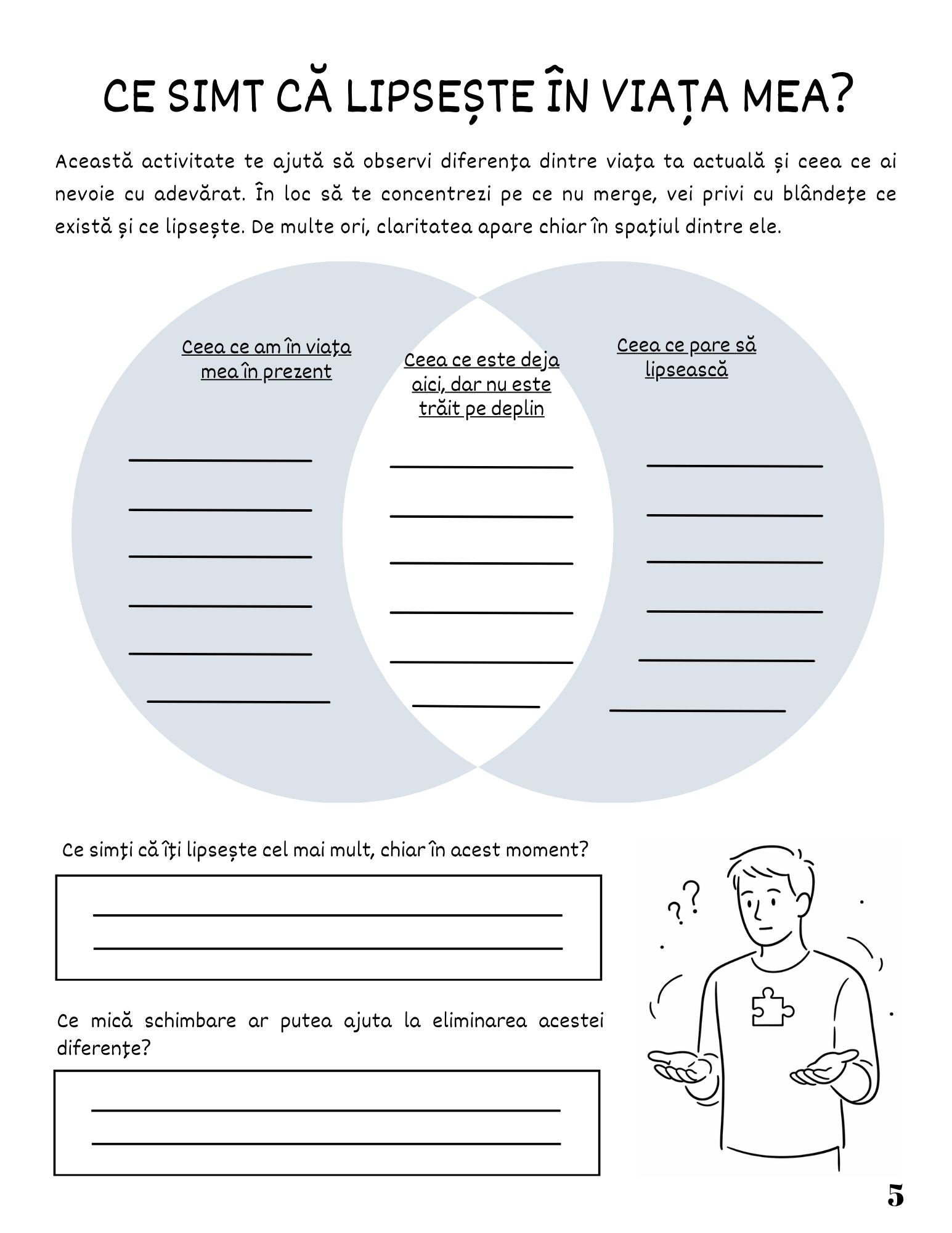 jurnal scopul vieții PDF pagini exerciții dezvoltare personală