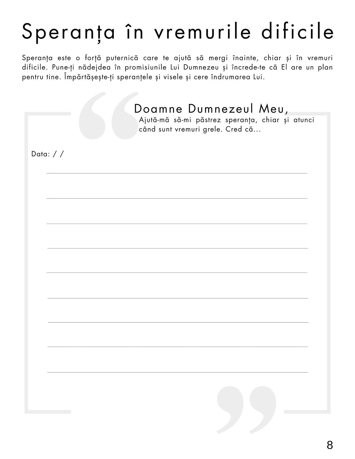 Jurnalul Scrisori de Evlavie către Dumnezeu PDF – Conectarea cu Dumnezeu