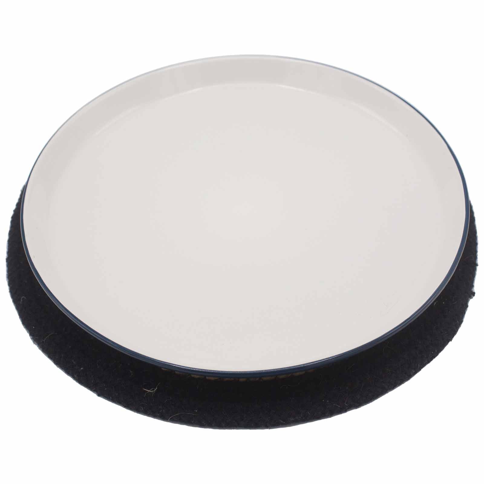 Servet Natural din Iuta si Bumbac - Bordura Neagra 30 cm
