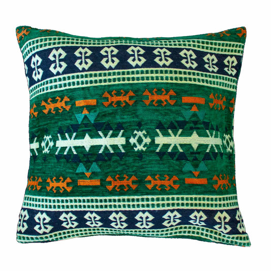 Set 2 Perne Kilim Verde 40 x 40 cm
