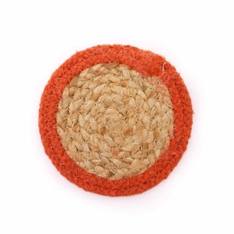 Set 4 Servete Naturale din Iuta si Bumbac 10 cm