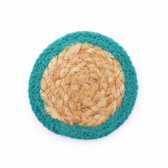 Set 4 Servete Naturale din Iuta si Bumbac 10 cm