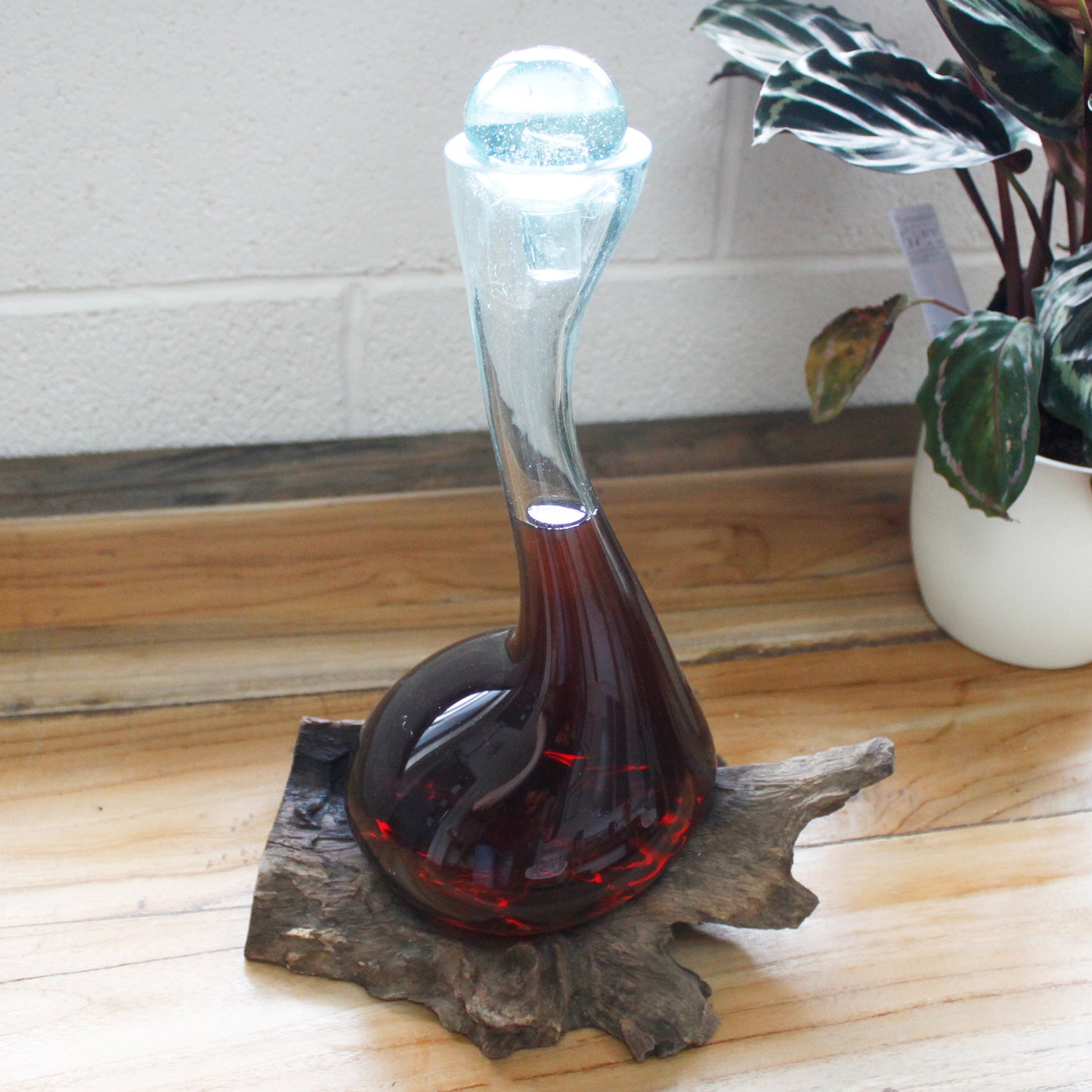 Sticla Topita pe Lemn - Decantor de Vin