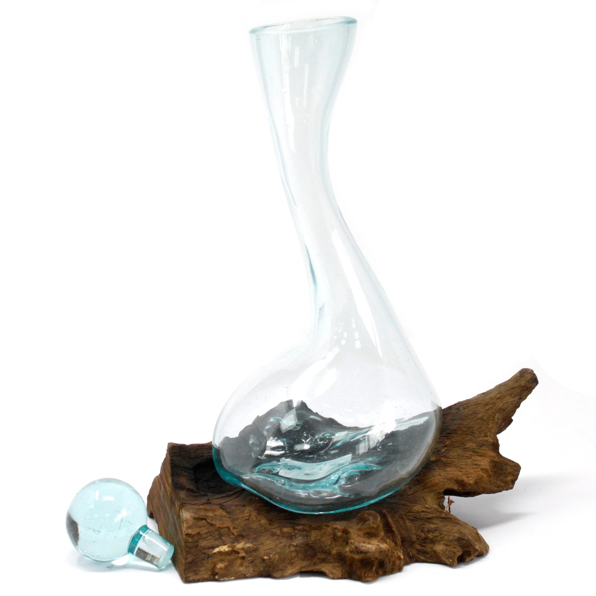 Sticla Topita pe Lemn - Decantor de Vin