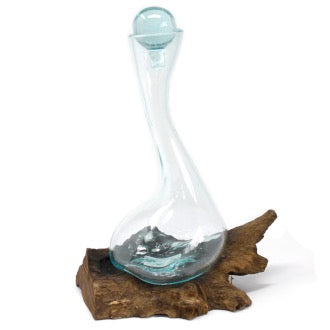 Sticla Topita pe Lemn - Decantor de vin