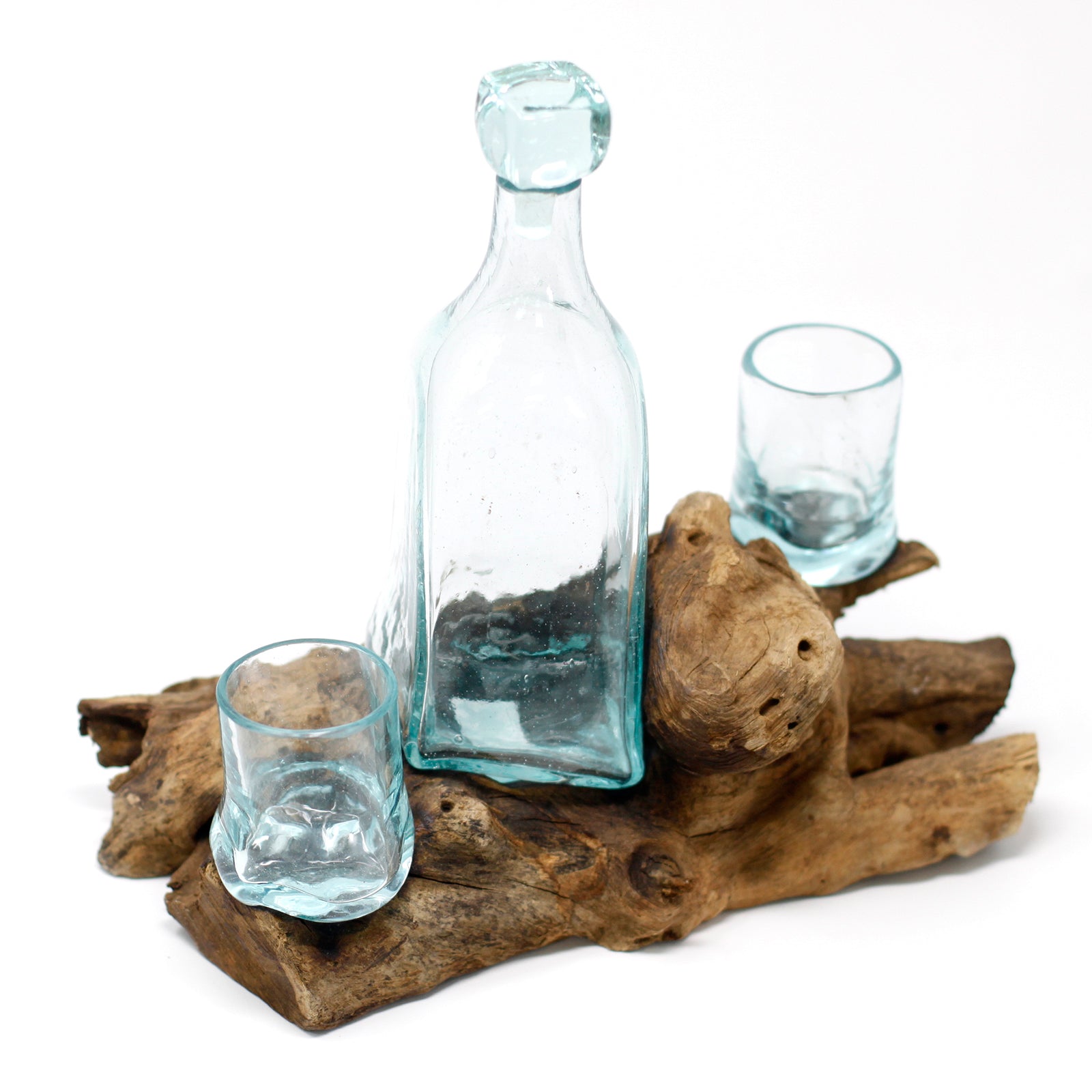 Sticla Topita pe Lemn - Set de Whisky