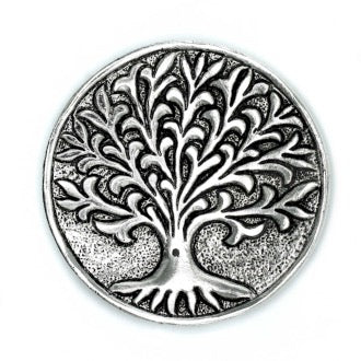Suport Arborele Vietii pentru Tamaie din Aluminiu Lustruit 