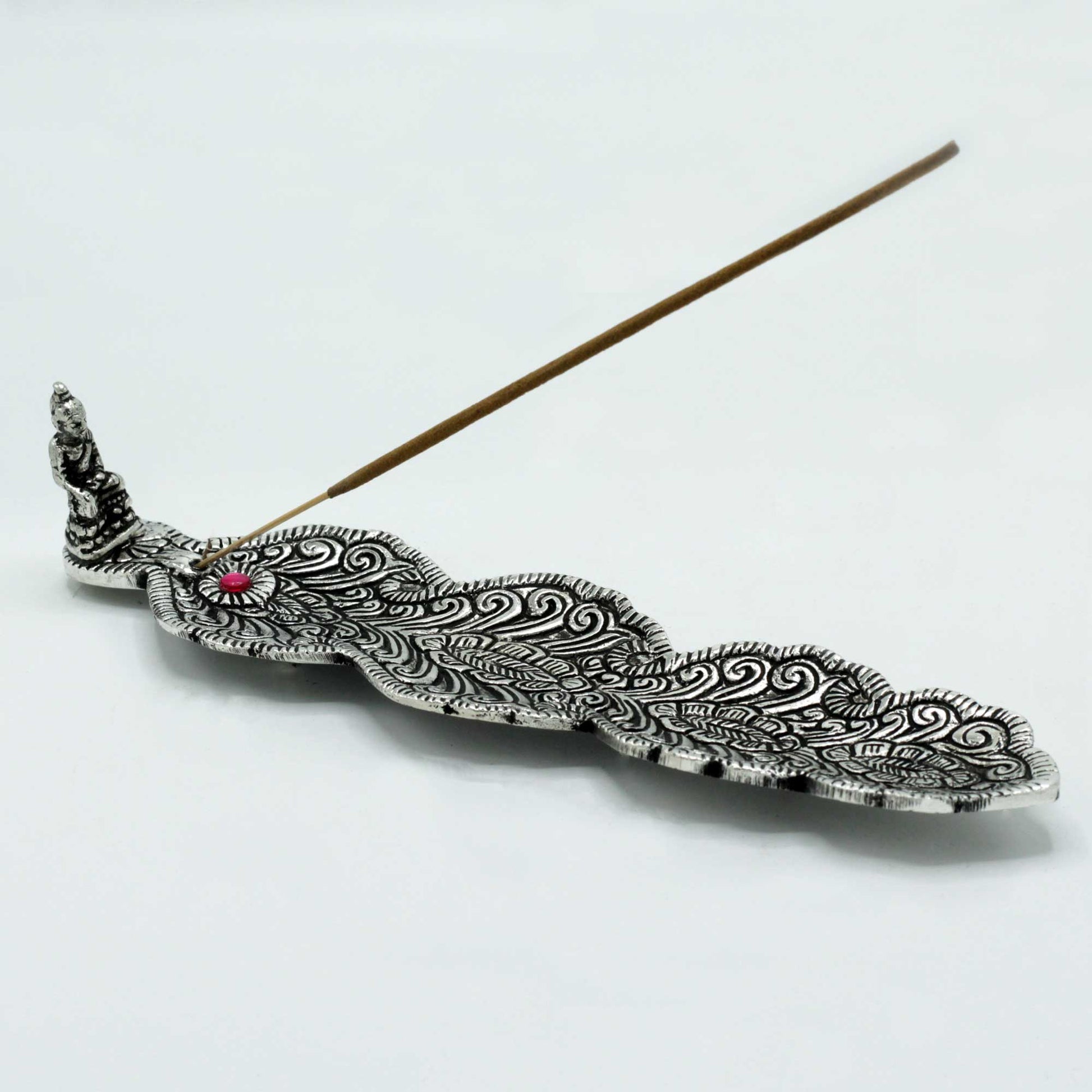Suport Buddha pentru Tamaie din Aluminiu Lustruit 