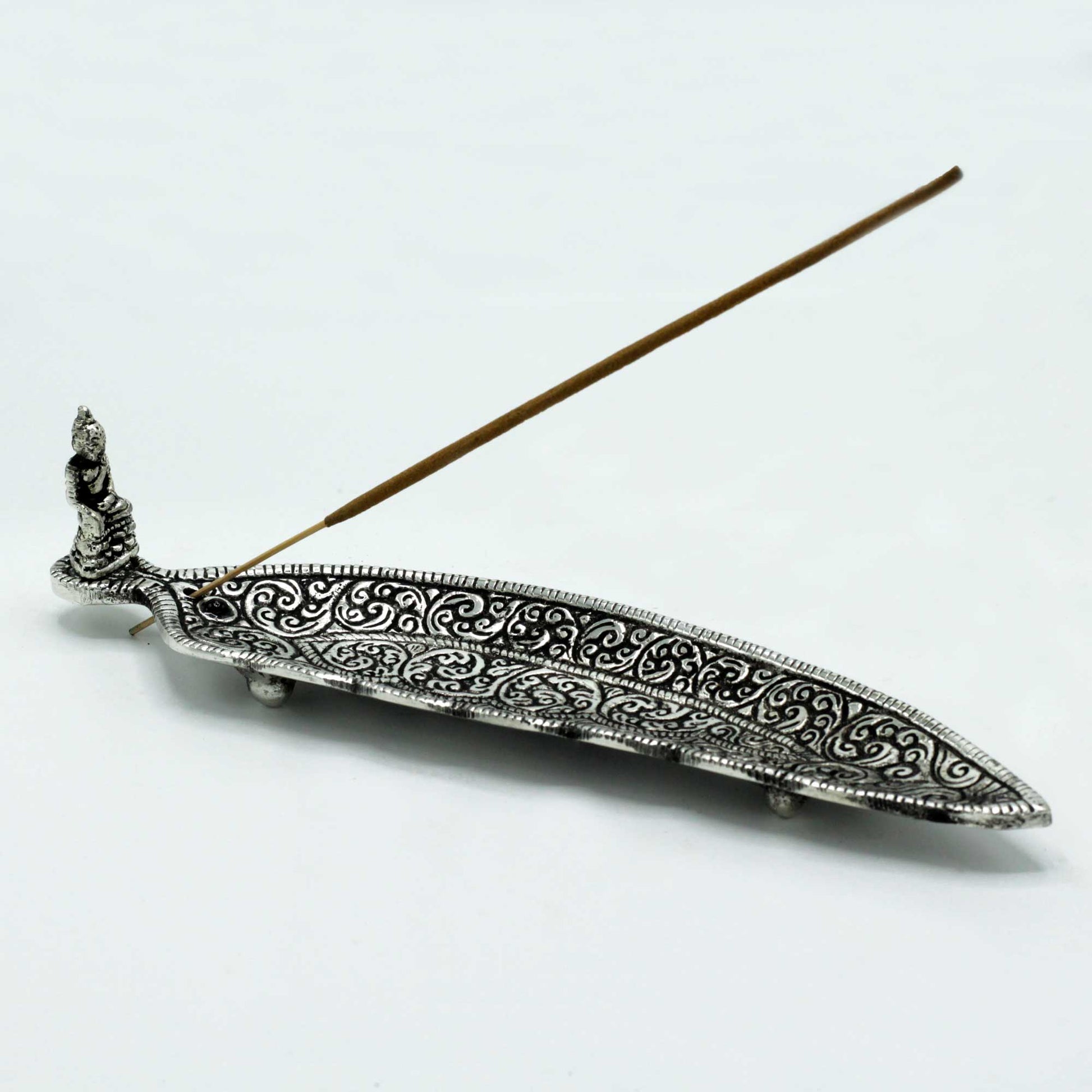 Suport Buddha pentru Tamaie din Aluminiu Lustruit 