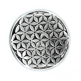 Suport Floarea Vietii pentru Tamaie din Aluminiu Lustruit 