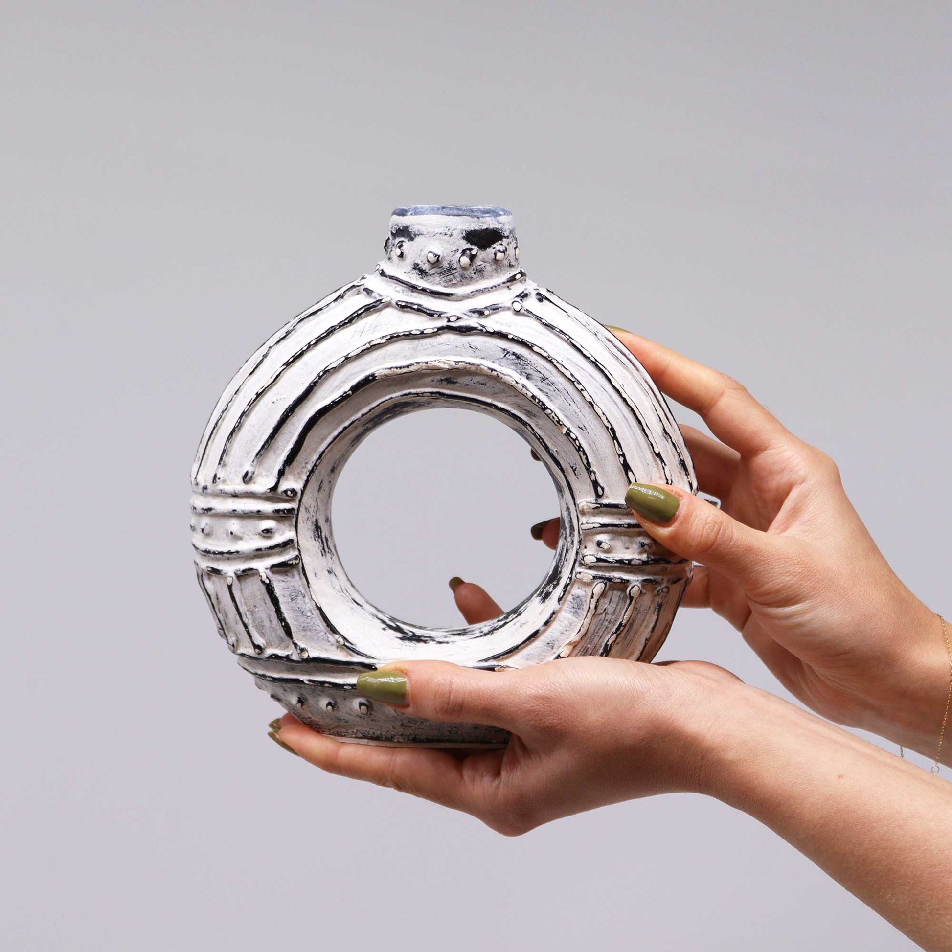 Vaza Rotunda Crem 18 cm