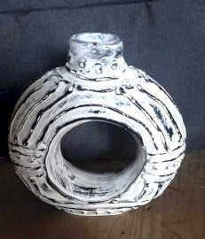 Vaza Rotunda Crem 18 cm
