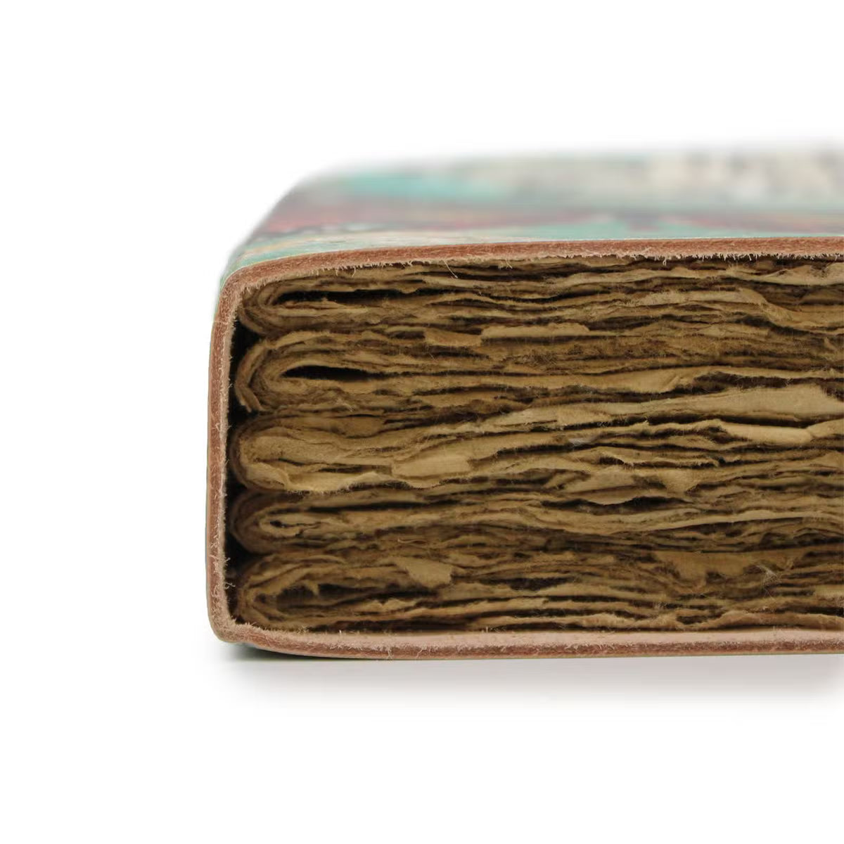 Agendă din piele „Never Hide Your Wings”, cu fluture colorat, mesaj inspirațional, 200 de pagini vintage cu margini zimțate și închidere metalică.