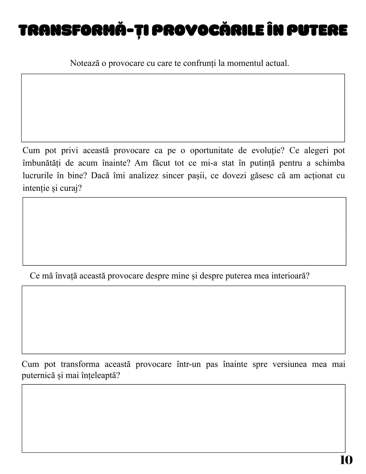 Interior Caiet de Lucru PDF Drumul Evoluției Mele – exerciții practice și provocări pentru clarificarea obiectivelor și construirea direcției în viață, cotomag.ro