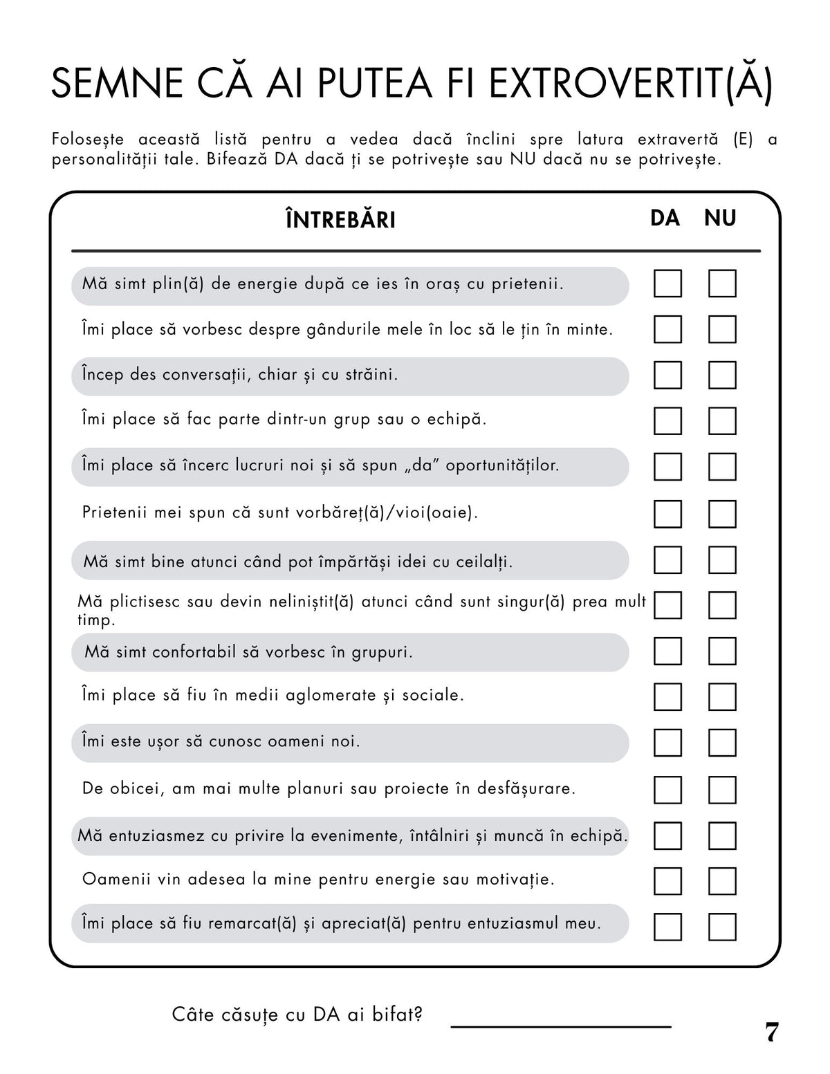 Interior Caiet de Exerciții MBTI PDF – exerciții și întrebări pentru identificarea tipului de personalitate și autocunoaștere, cotomag.ro