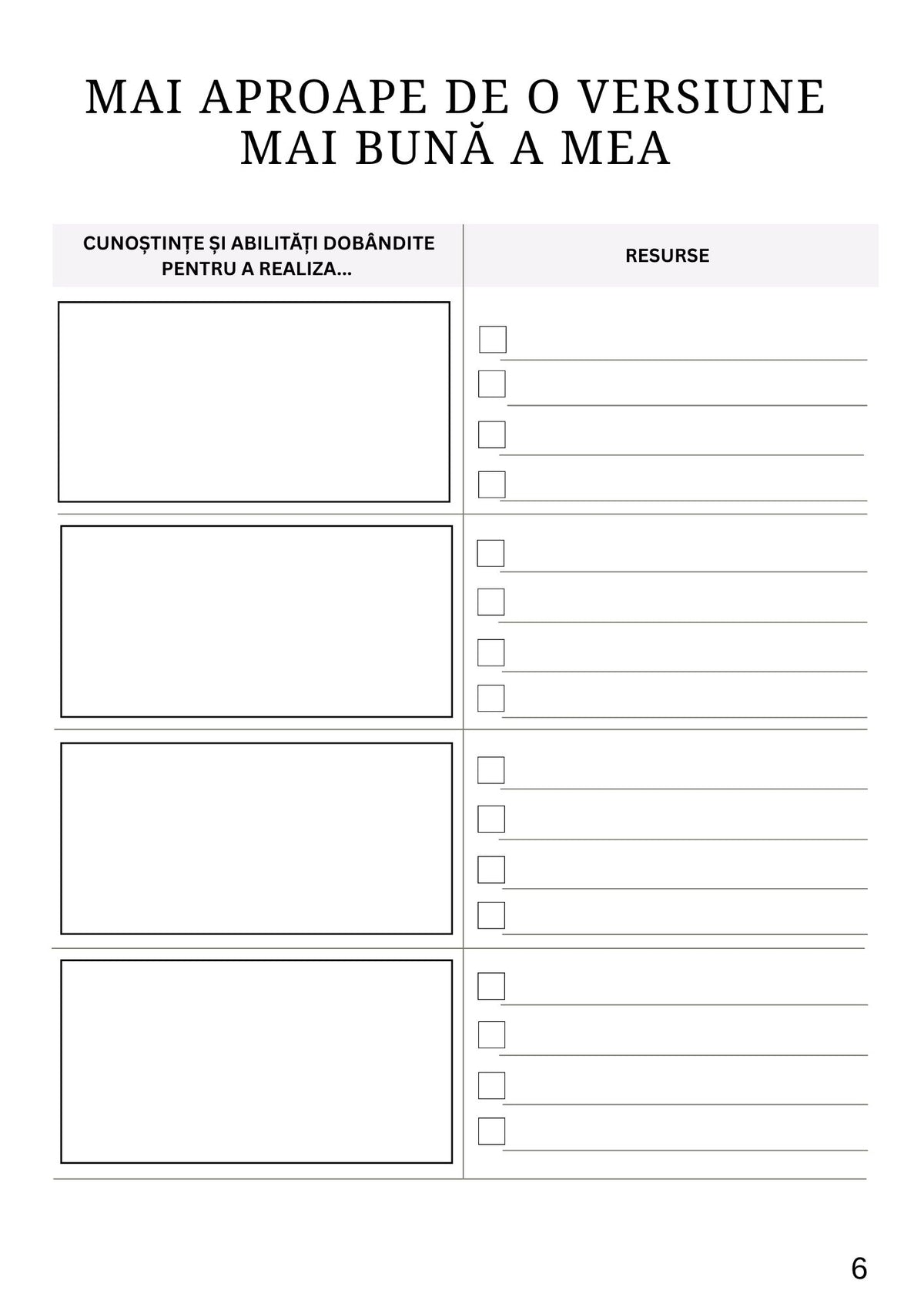 Interior Caietul Meu de Lucru PDF Procesul Meu de Transformare – exerciții și întrebări pentru autocunoaștere și schimbare, cotomag.ro