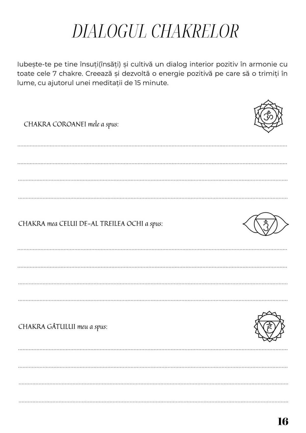 Interior Caiet de Lucru PDF Trezirea Spirituală – exerciții și întrebări pentru introspecție și conștientizare, cotomag.ro