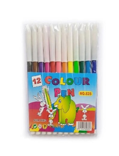 Carioci Lavabile pe Baza de Apa 12 Culori / Set Pentru Copii / Nontoxice