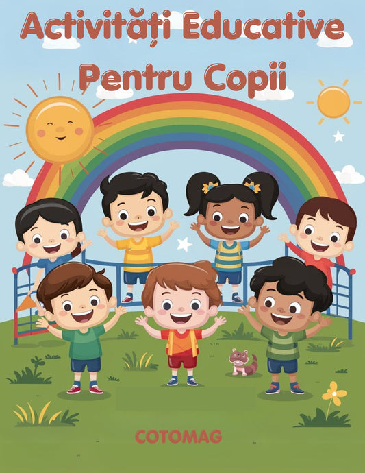 Carte cu activități PDF, jocuri creative și exerciții educative pentru copii, 32 de pagini A4 imprimabile – Cotomag