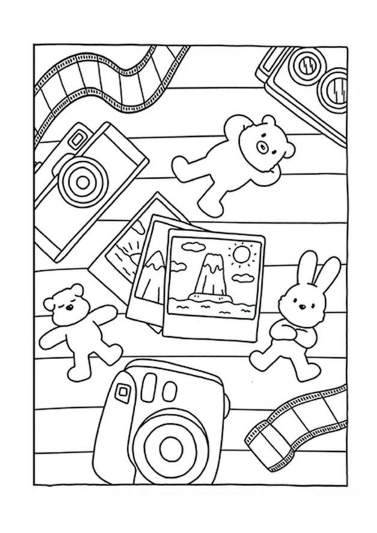 Interior Carte de Colorat Cozy Moments PDF cu ilustrație cozy imprimabilă pentru relaxare, Cotomag