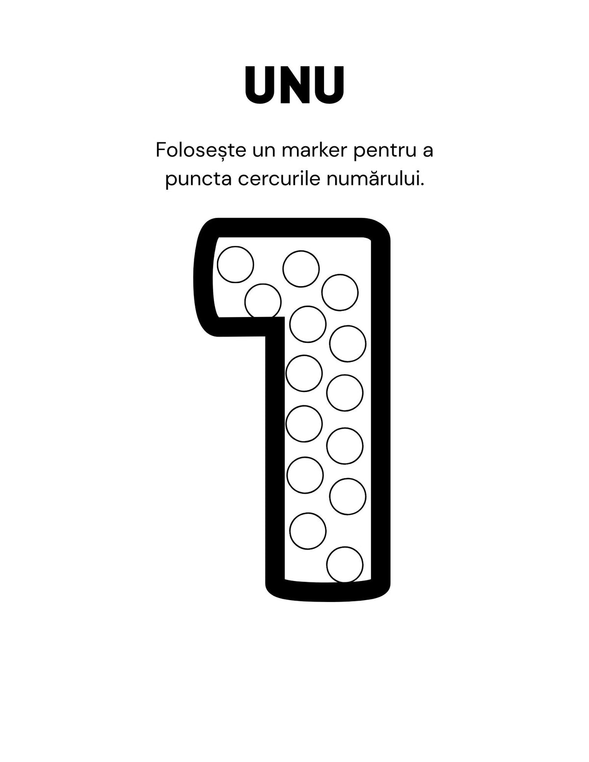 Interior fișe de lucru Numere PDF pentru copii de 3–6 ani, cu exerciții imprimabile de trasare și scriere, Cotomag