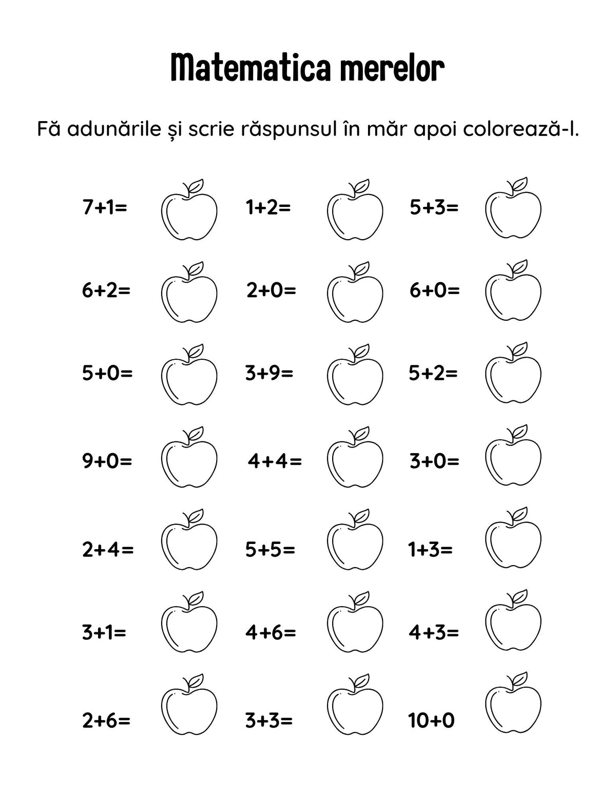 Copertă fișe de Matematică PDF pentru Copii – Învață Matematica prin Joacă și Distracție, Cotomag