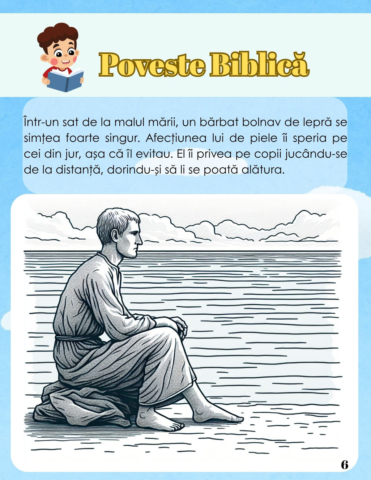 Interior caiet de lucru PDF pentru micii credincioși, cu exerciții despre valori spirituale, reflecție și pagini de colorat imprimabile – Cotomag