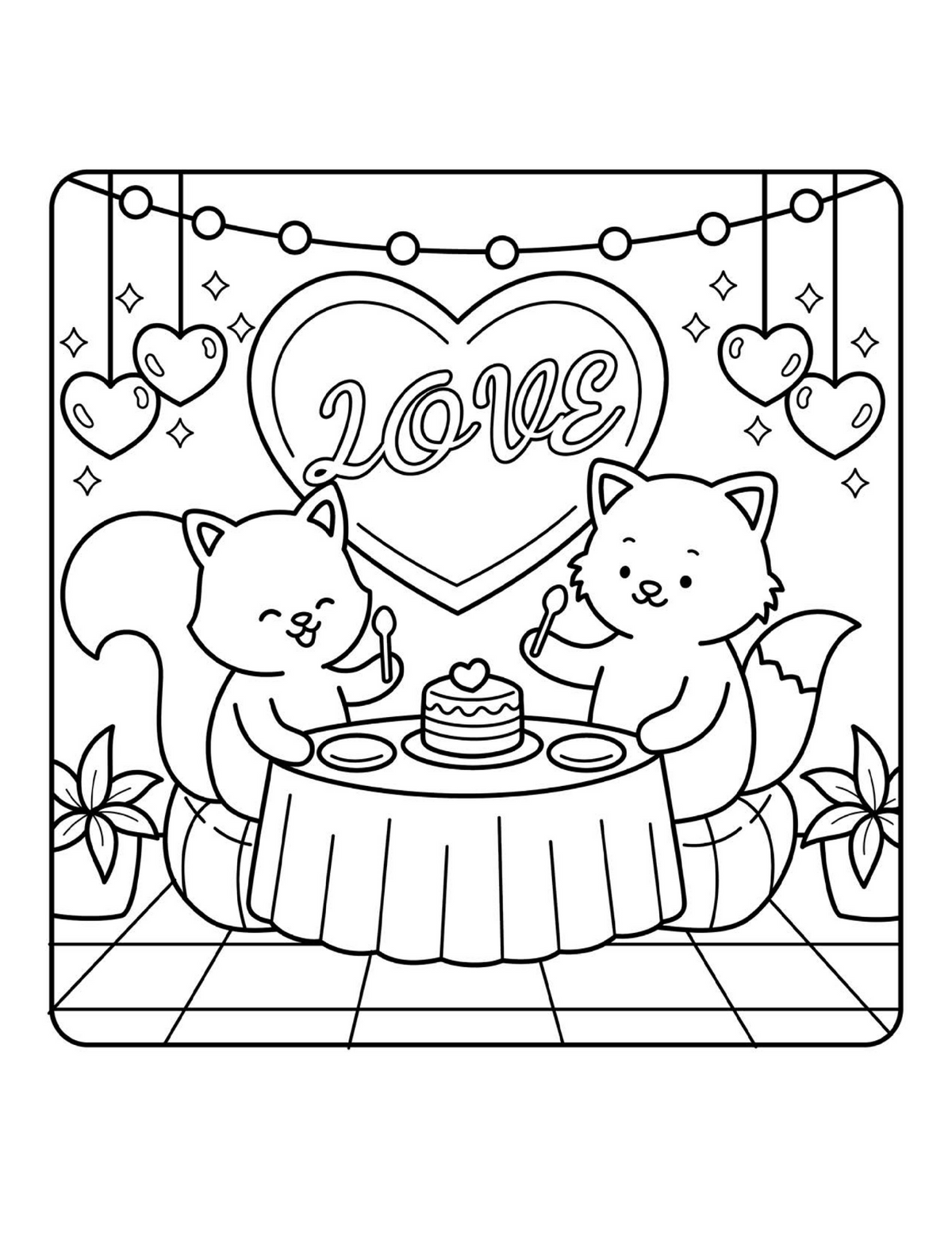 Interiorul cărții Cozy Moments – Poveste de Dragoste Spusă în Culori PDF, cu scene romantice și cozy imprimabile – Cotomag