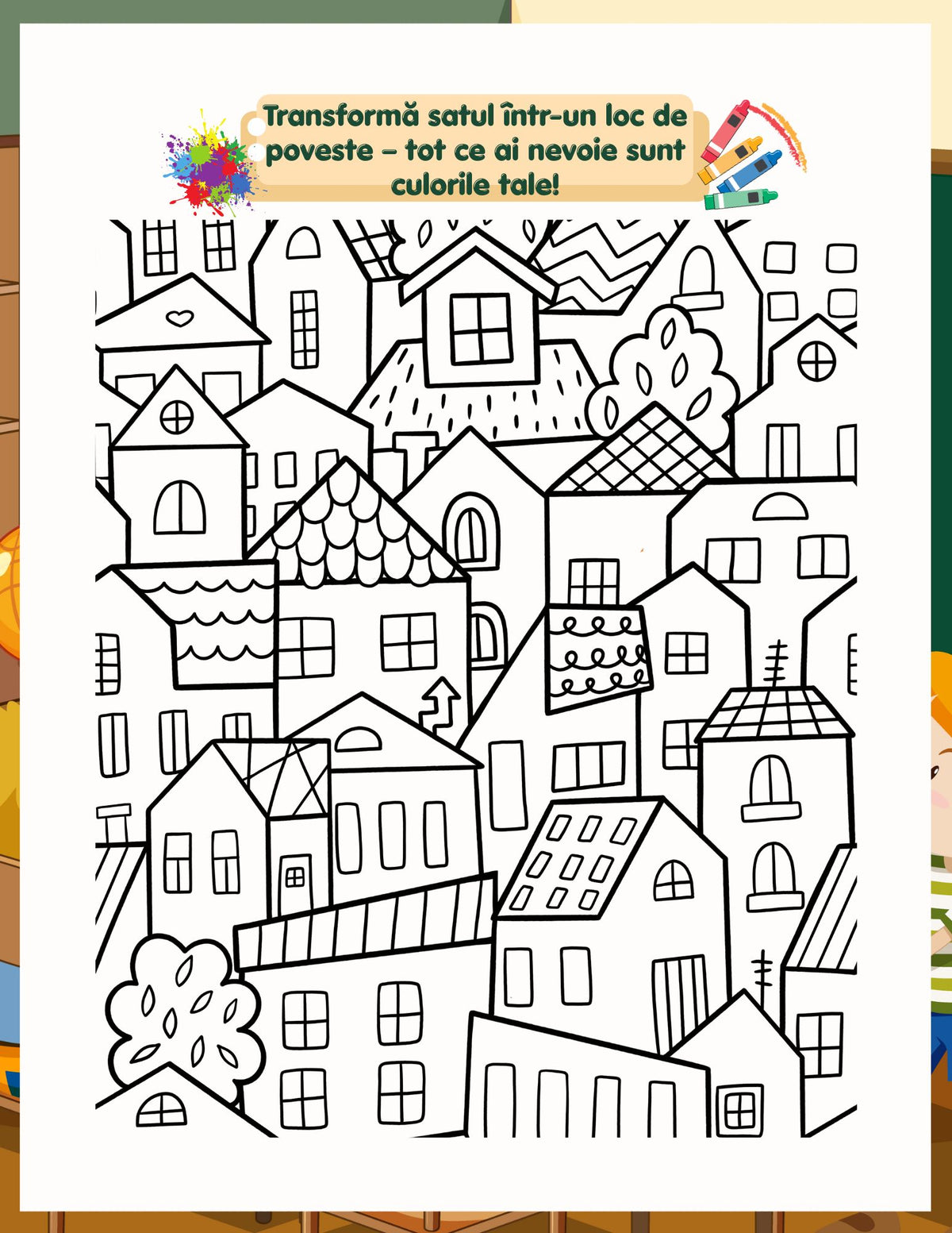 Interior carte PDF cu activități educative și jocuri creative imprimabile pentru atenție și gândire logică – Cotomag